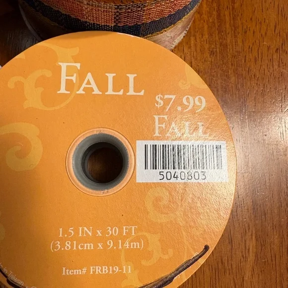 Wired Ribbon, NEW, Pack Of 10 Rolls - Picture 12 of 12